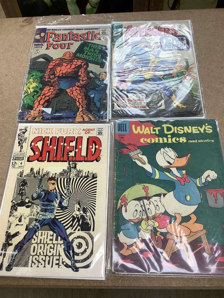 A collection of mixed Marvel and other comic books